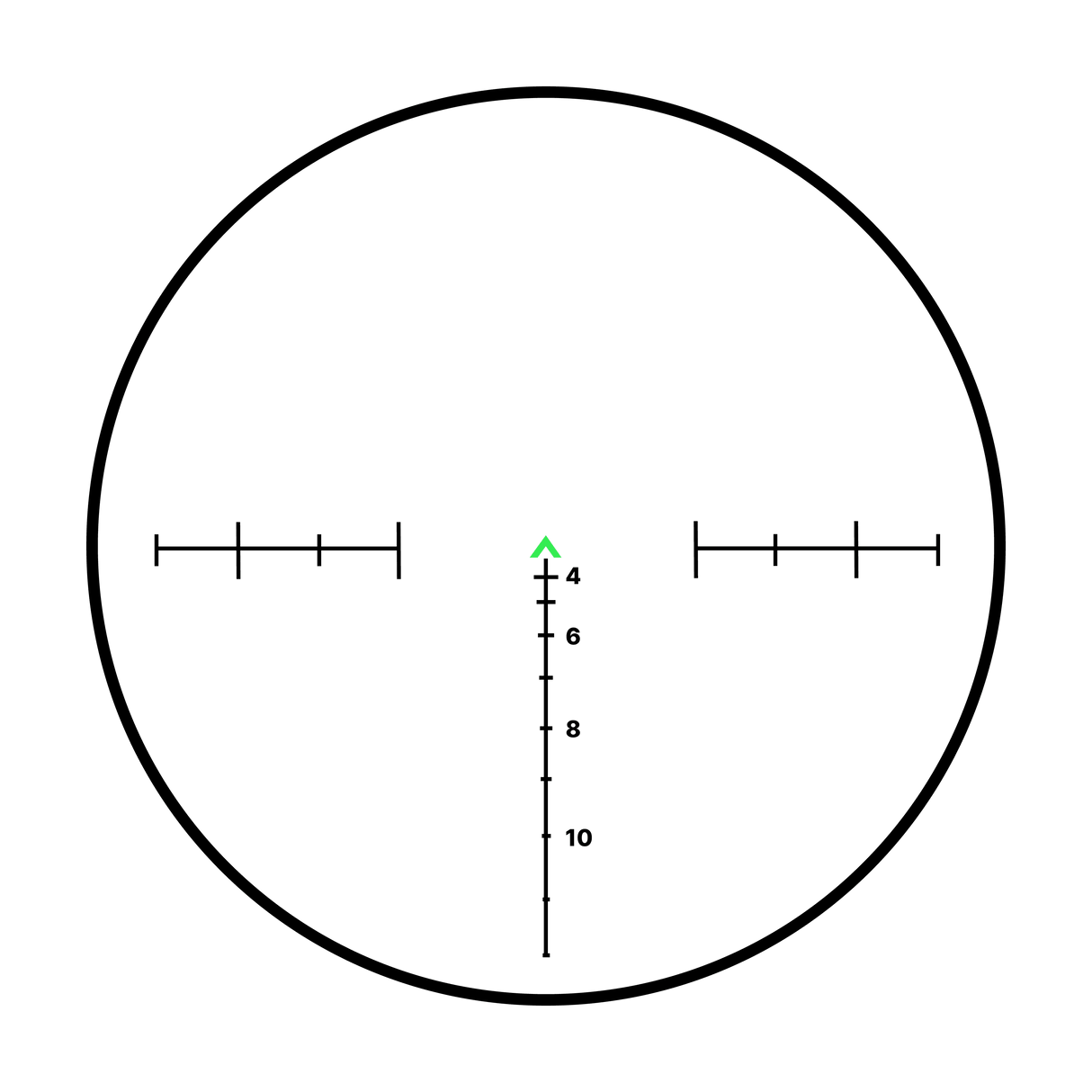 Reticle 223/5.56 red chevron