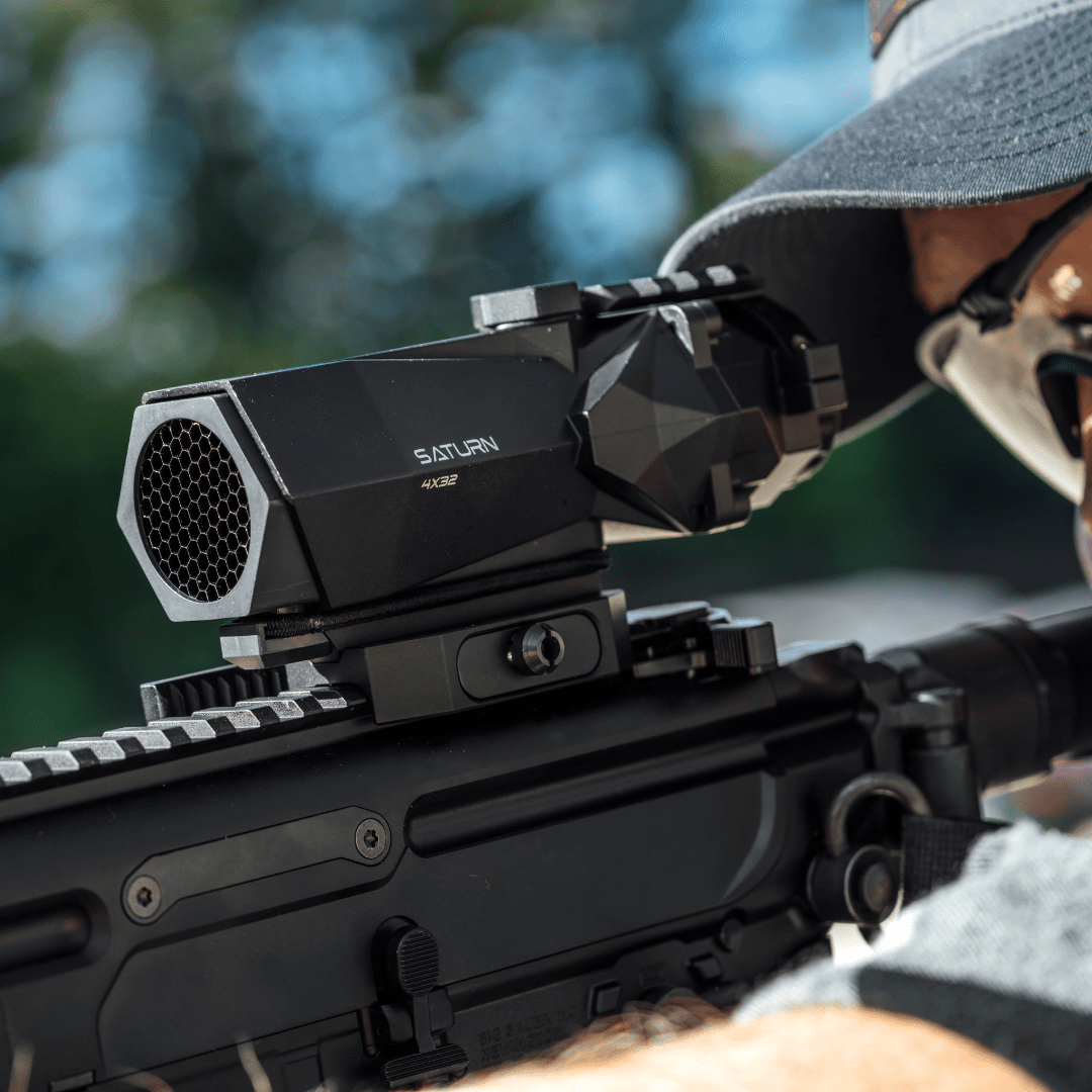 black saturn 4x32 with titan quick release