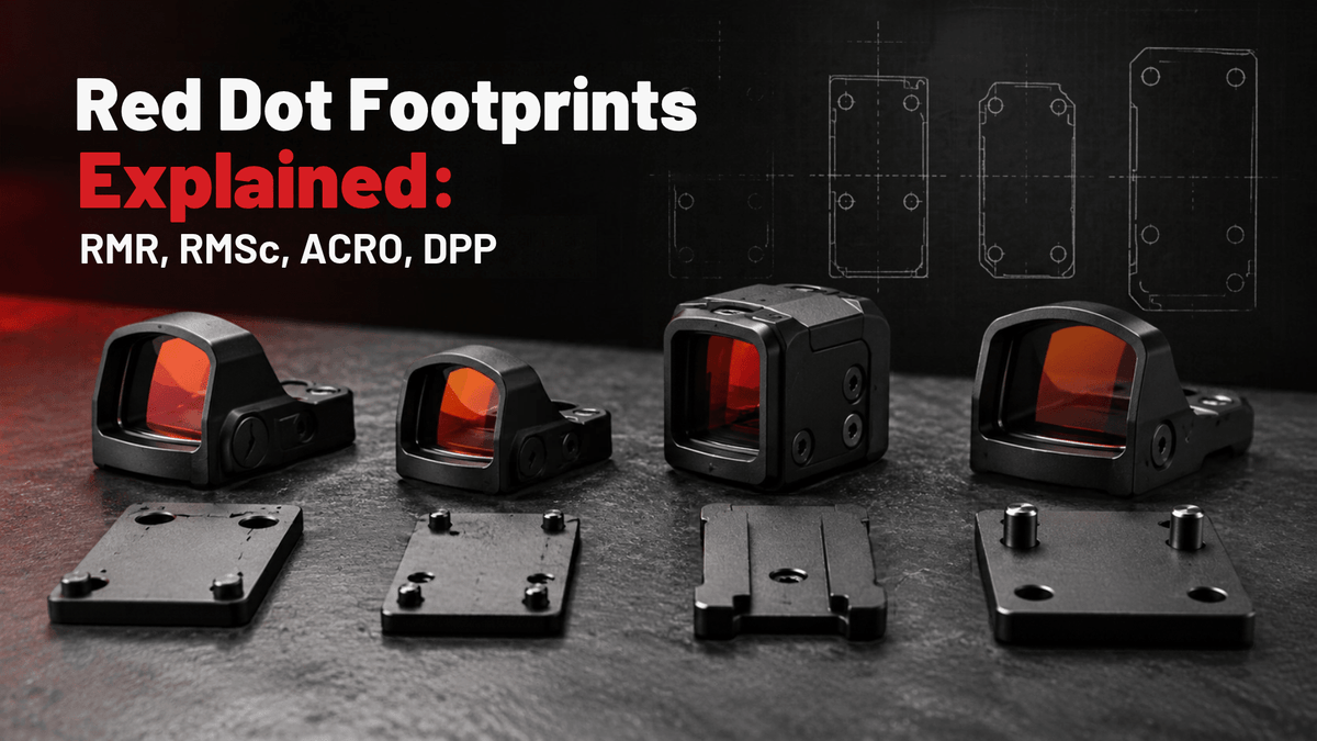 Red Dot Footprints Explained: RMR, RMSc, ACRO, DPP - Cosmic Tactical