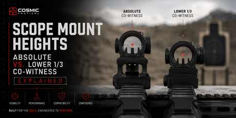 Scope Mount Heights: Absolute vs Lower 1/3 Co-Witness Explained - Cosmic Tactical