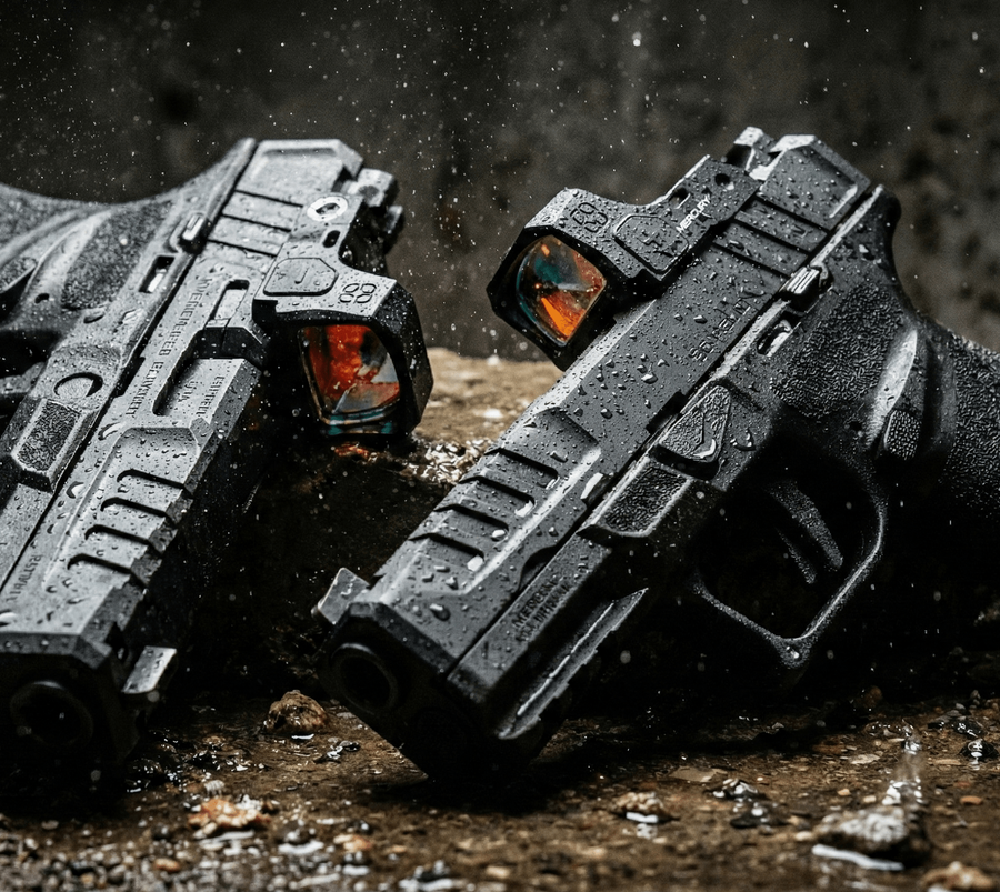 Cosmic Tactical Mercury reflex sight — compact open-emitter red dot with IP68 waterproof rating